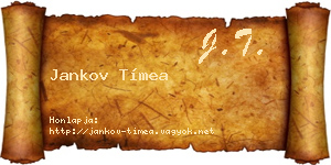 Jankov Tímea névjegykártya